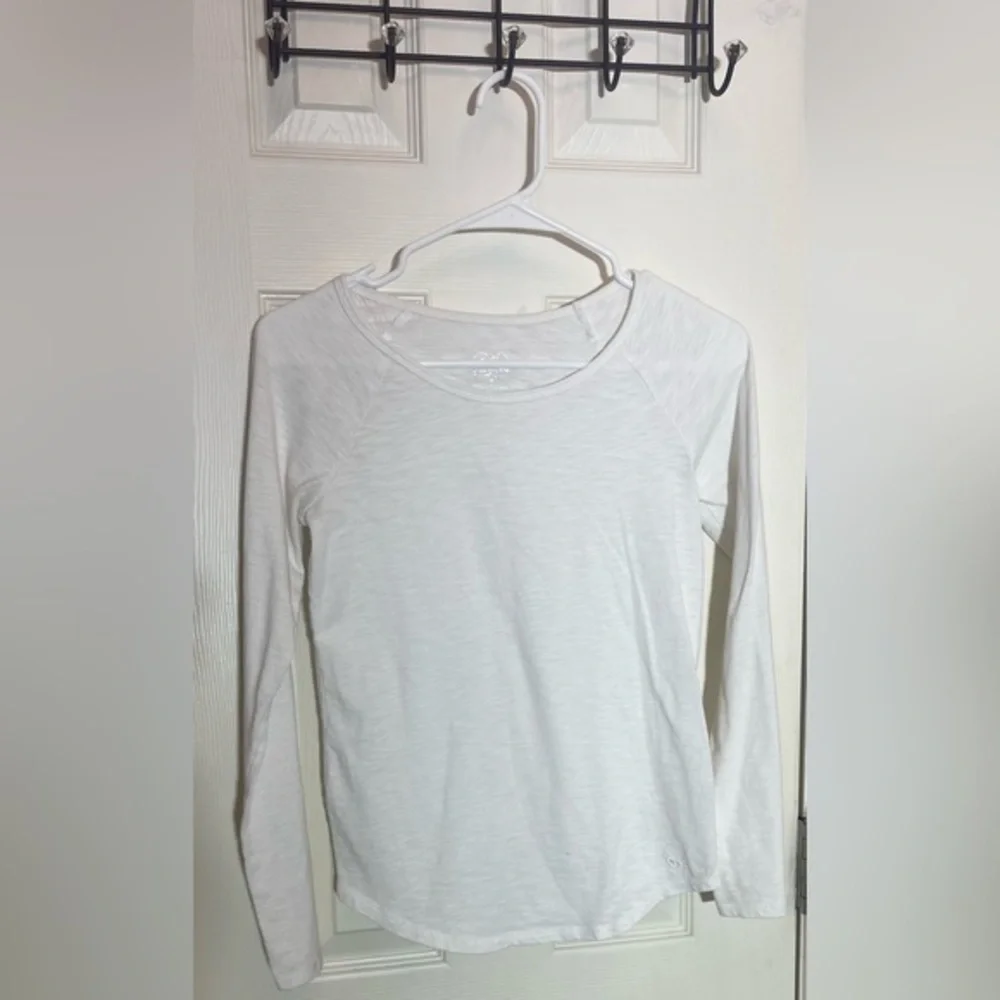 Justice Girls white long sleeve shirt child size 14